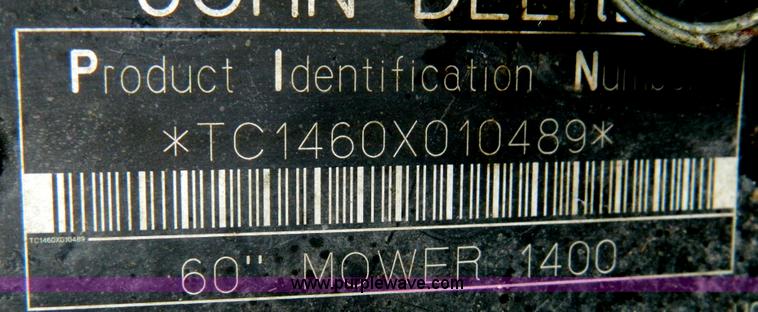 image for item T9849 John Deere 1445 lawn mower