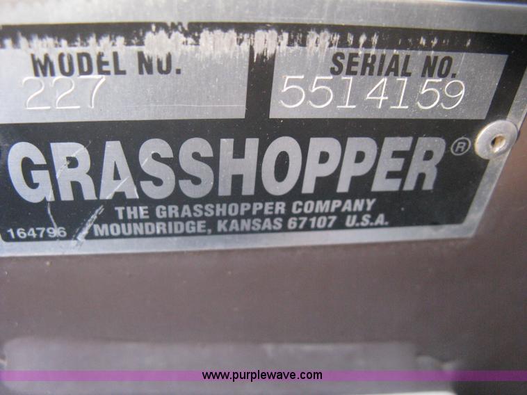 image for item A6387 Grasshopper 227 ZTR mower