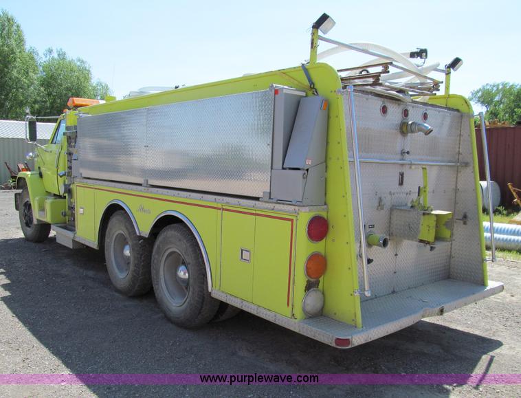 image for item A8314 1982 GMC Brigadier pumper tanker truck