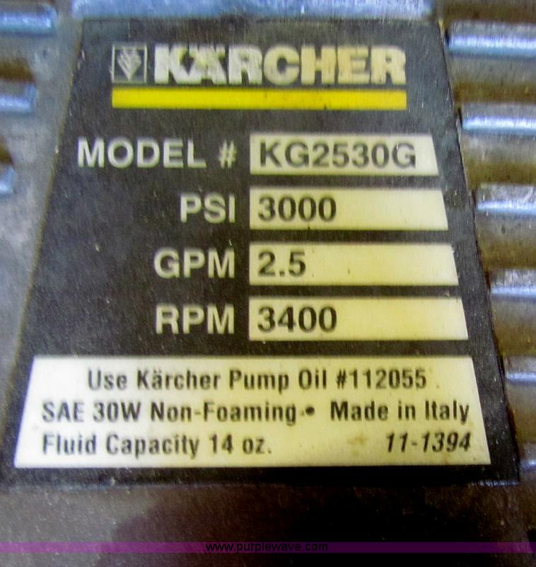 image for item B1311 Korcher pressure washer
