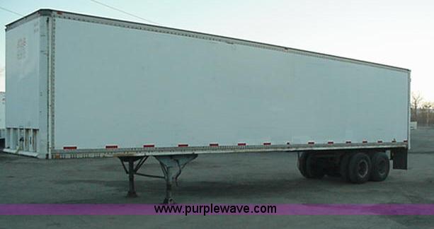 image for item B1317 1984 Dunham 45' storage semi trailer