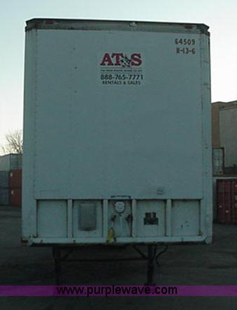 image for item B1317 1984 Dunham 45' storage semi trailer