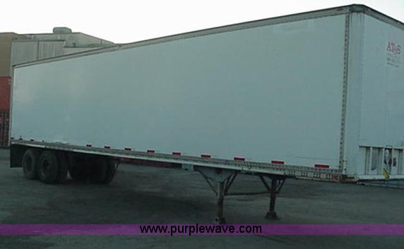 image for item B1317 1984 Dunham 45' storage semi trailer