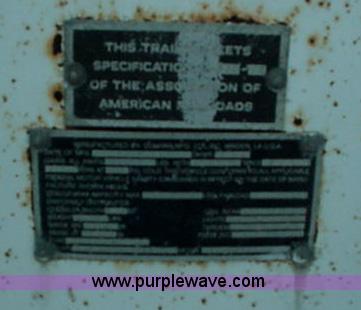 image for item B1317 1984 Dunham 45' storage semi trailer