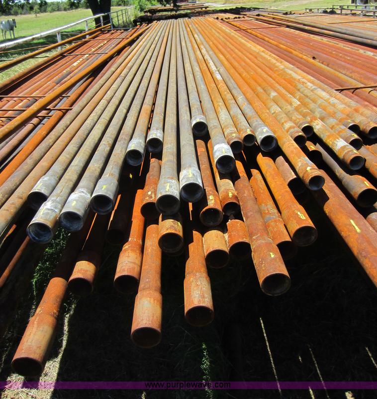 (30) 33'L x 2 3/8 diameter oil field pipe in Barnsdall, OK Item B1319