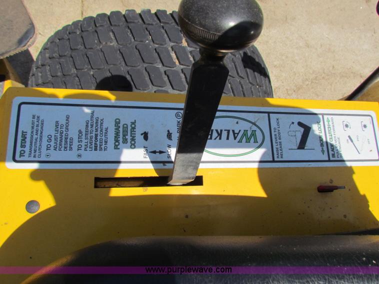 image for item B7272 2008 Walker Super Bee lawn mower