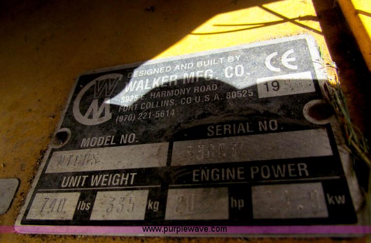 image for item B7274 1998 Walker lawn mower