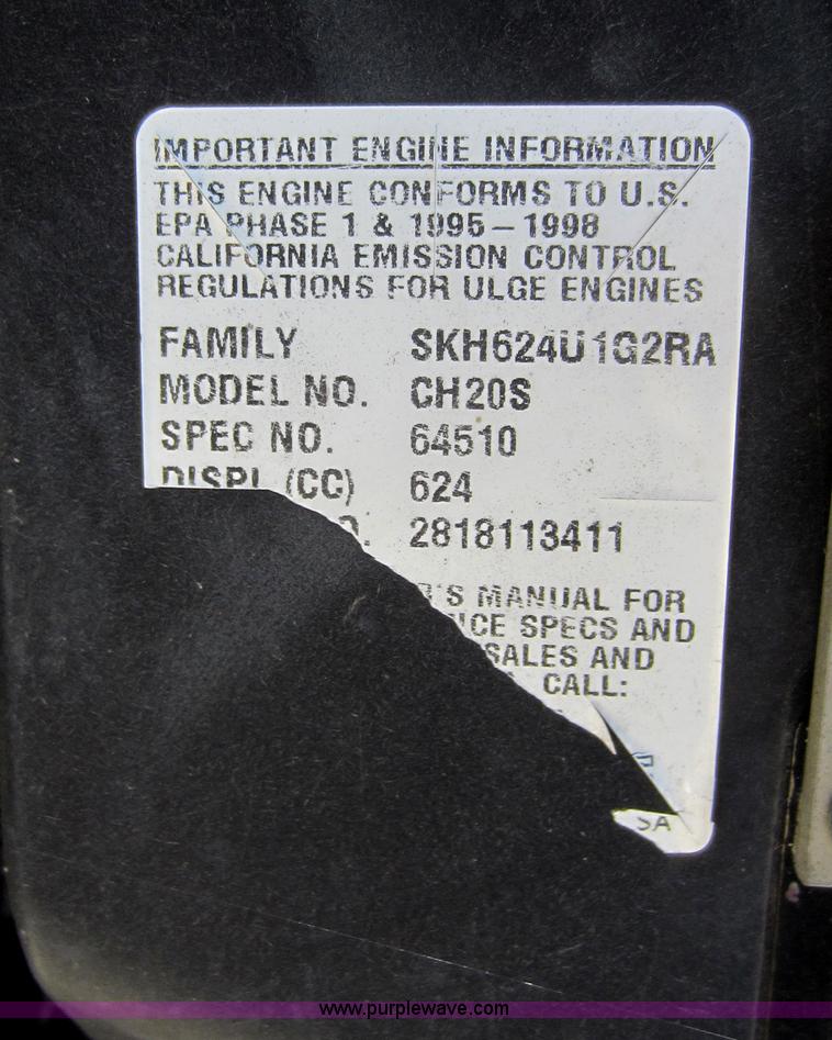 image for item B9121 Grasshopper 720K lawn mower