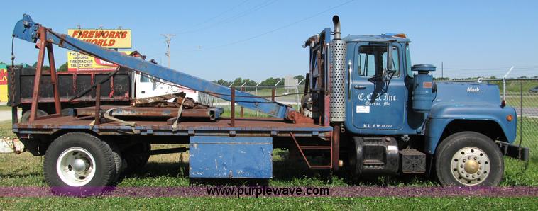 image for item C2151 1979 Mack flatbed boom truck