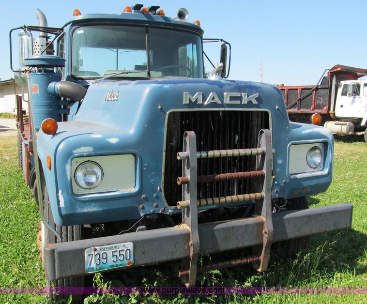 image for item C2151 1979 Mack flatbed boom truck