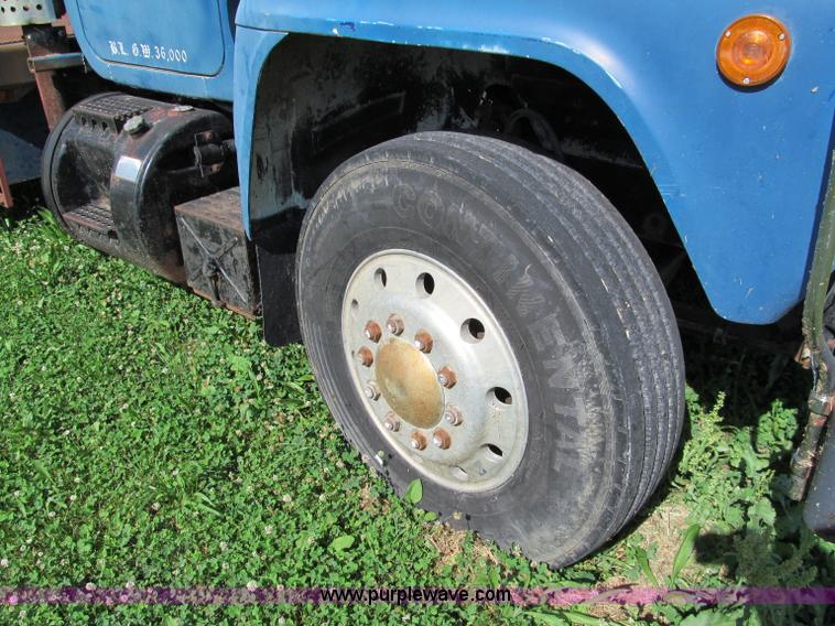 image for item C2151 1979 Mack flatbed boom truck