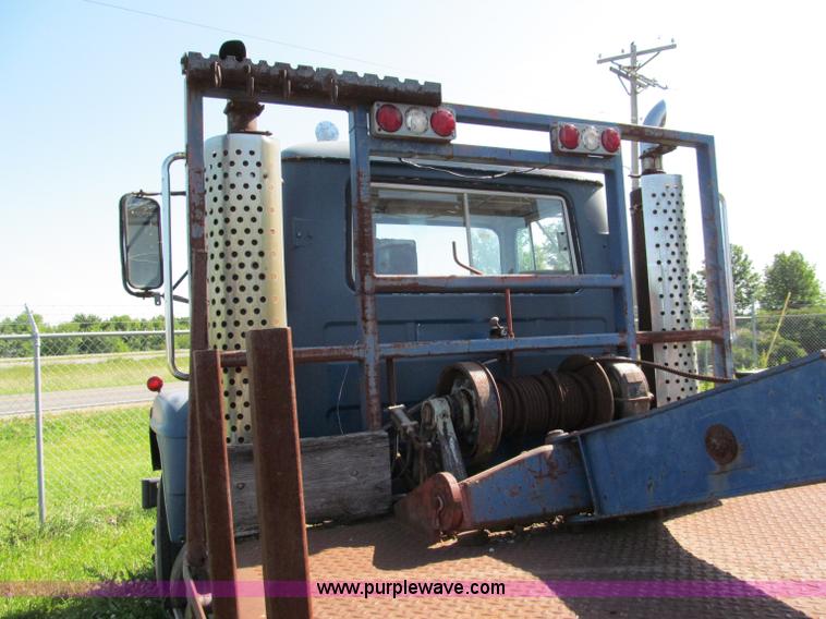 image for item C2151 1979 Mack flatbed boom truck