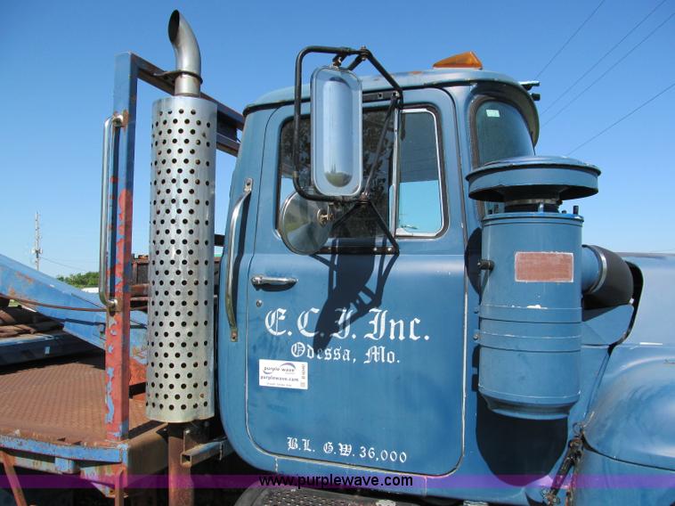 image for item C2151 1979 Mack flatbed boom truck