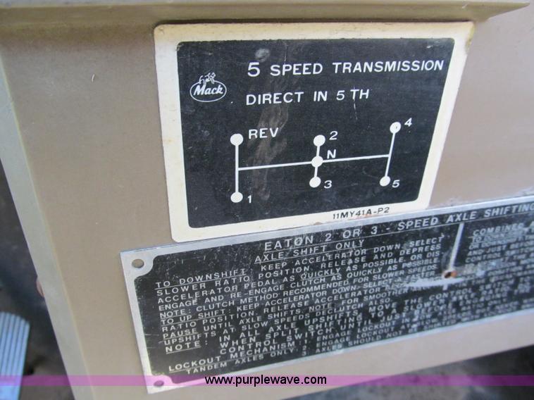 image for item C2151 1979 Mack flatbed boom truck