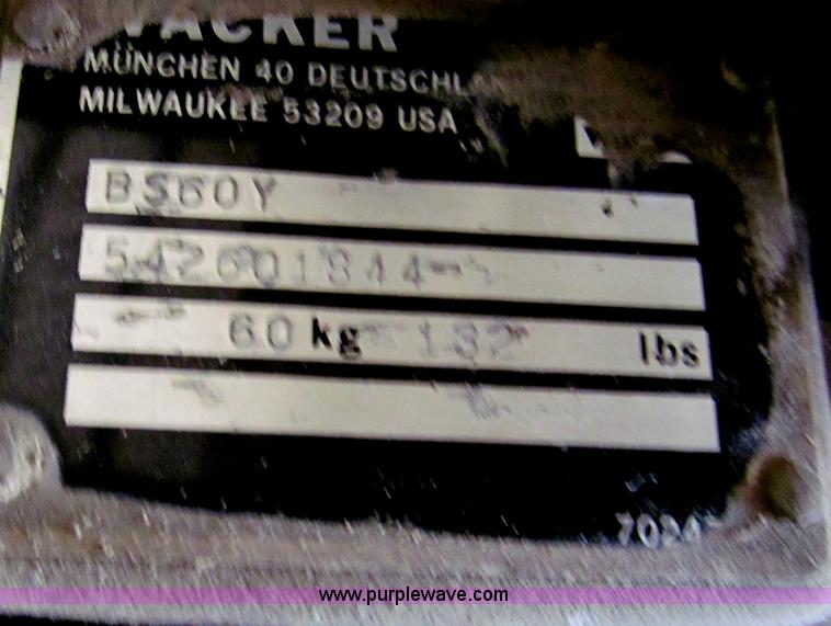 image for item C2165 Wacker jumping jack compactor