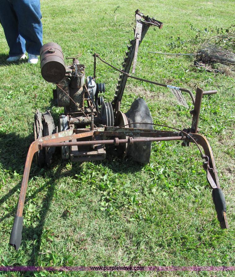 image for item C2175 Antique walk behind gas powered sickle mower