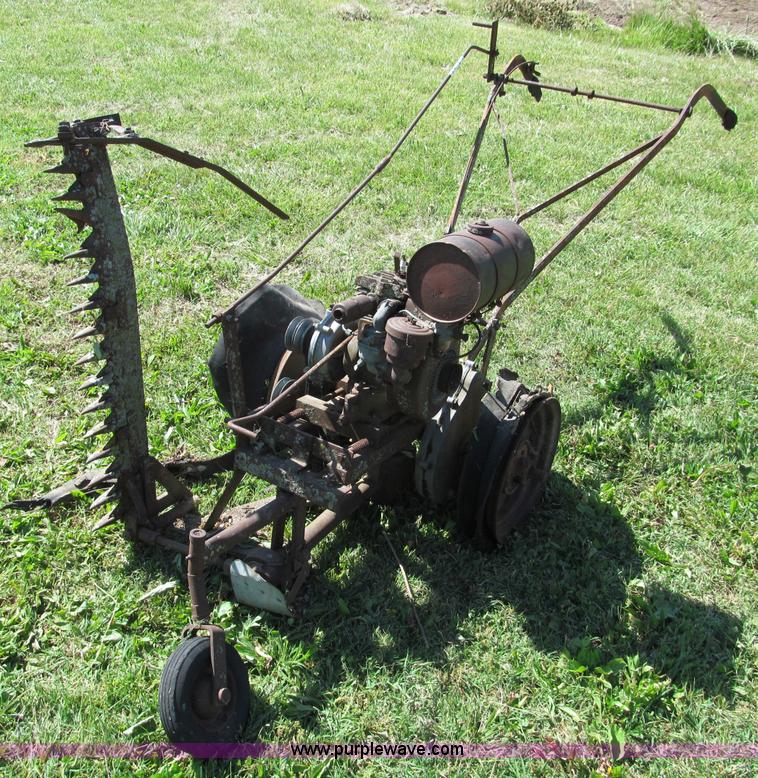 image for item C2175 Antique walk behind gas powered sickle mower