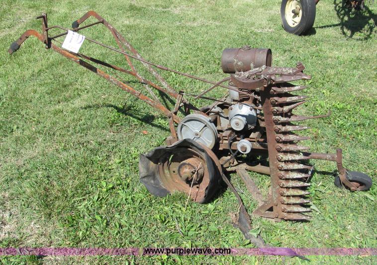 image for item C2175 Antique walk behind gas powered sickle mower