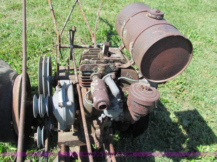 image for item C2175 Antique walk behind gas powered sickle mower