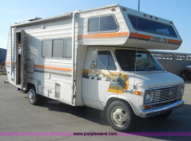 image for item D4110 1977 Chevrolet Delta 30 RV camper