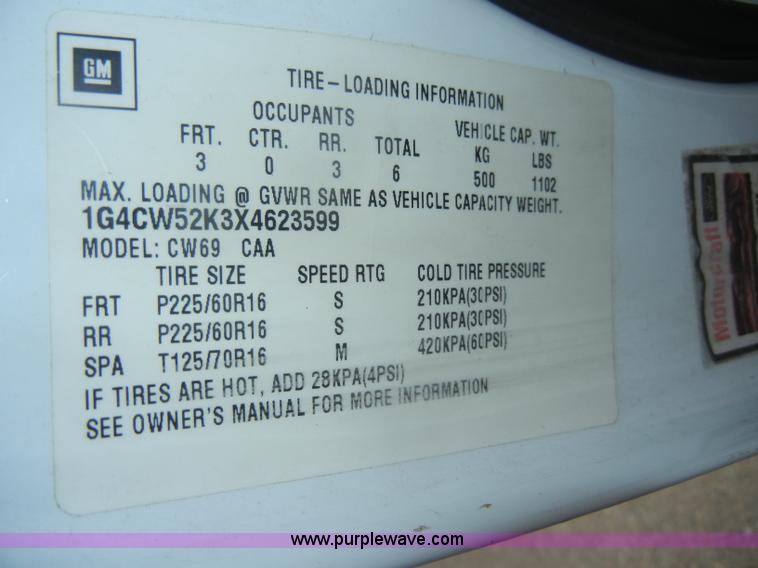 image for item D4152 1999 Buick Park Avenue