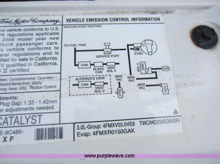 image for item D5571 2004 Mercury Sable LS