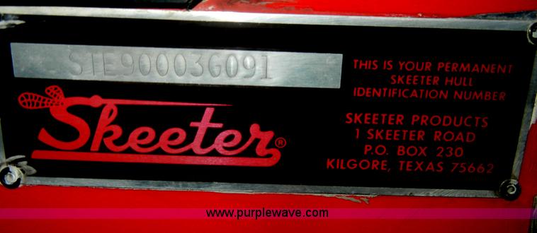 image for item N9755 1990 Skeeter S-50 boat