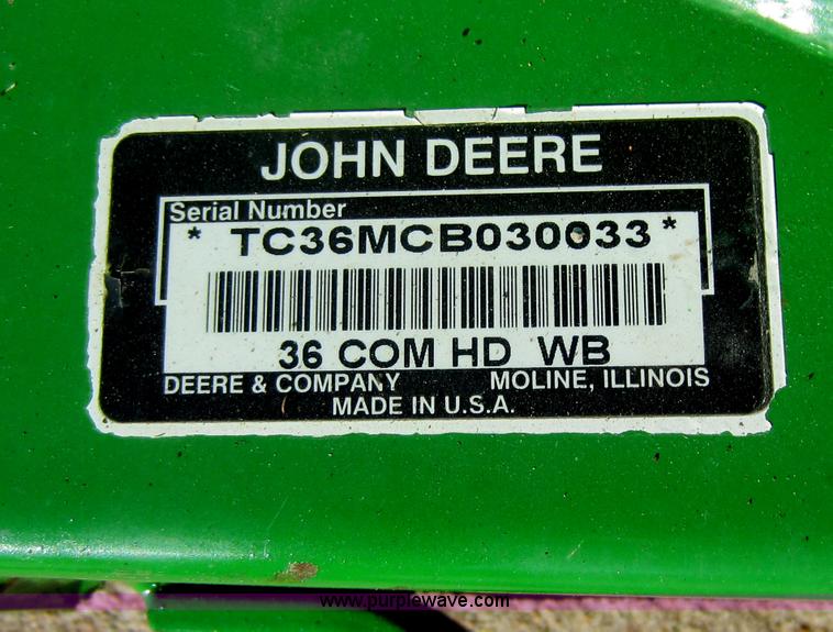image for item V9101 John Deere HD75 commercial walk behind lawn mower