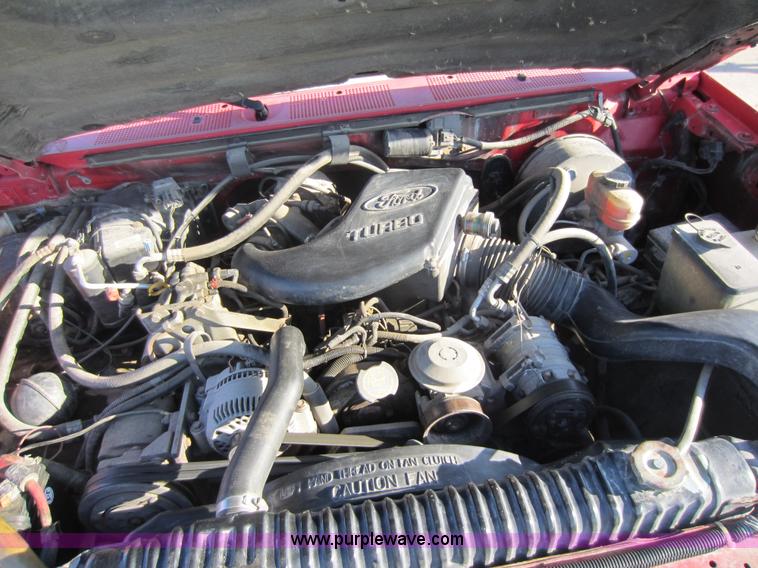 image for item V9102 1994 Ford F350 XL flatbed pickup truck