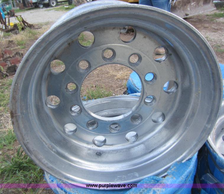 (4) aluminum super single truck wheels in Chanute, KS Item V9104 sold
