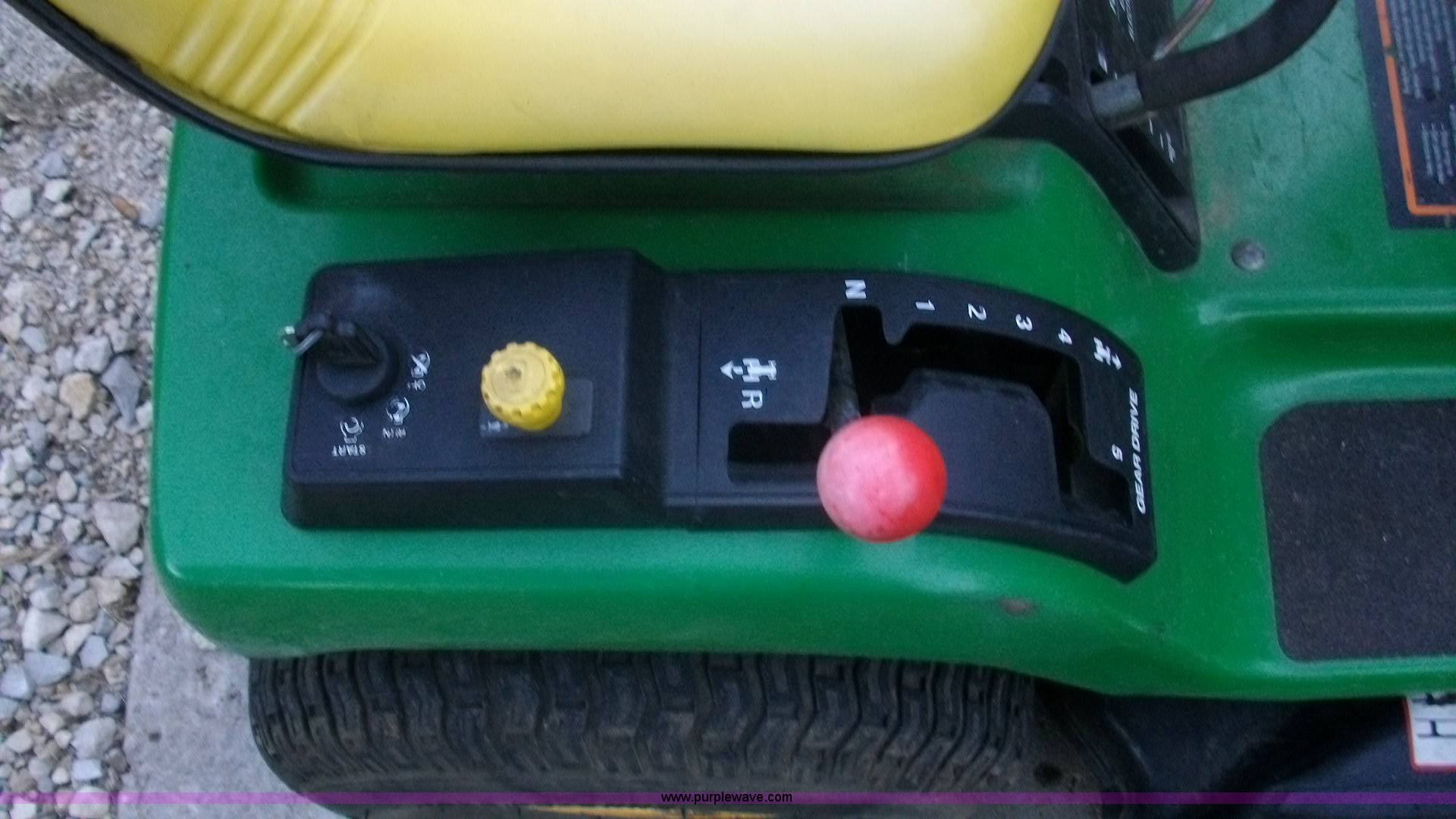 John Deere STX38 lawn mower in Wamego, KS Item B1335 sold Purple Wave