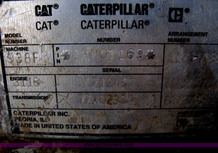 image for item A6395 1995 Caterpillar 938F wheel loader