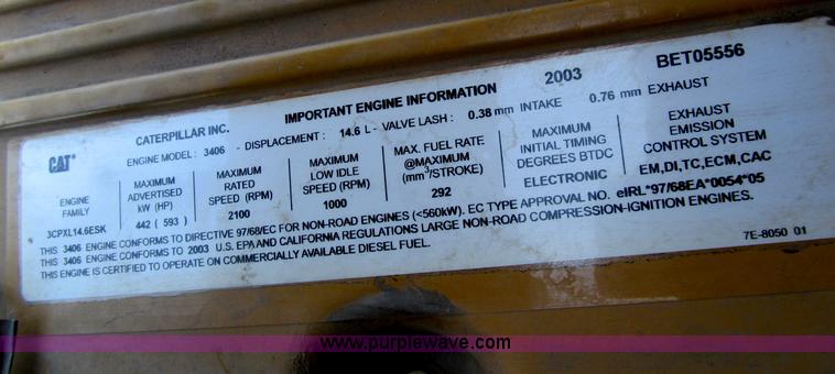 image for item A8313 2004 Caterpillar 740 articulated dump truck