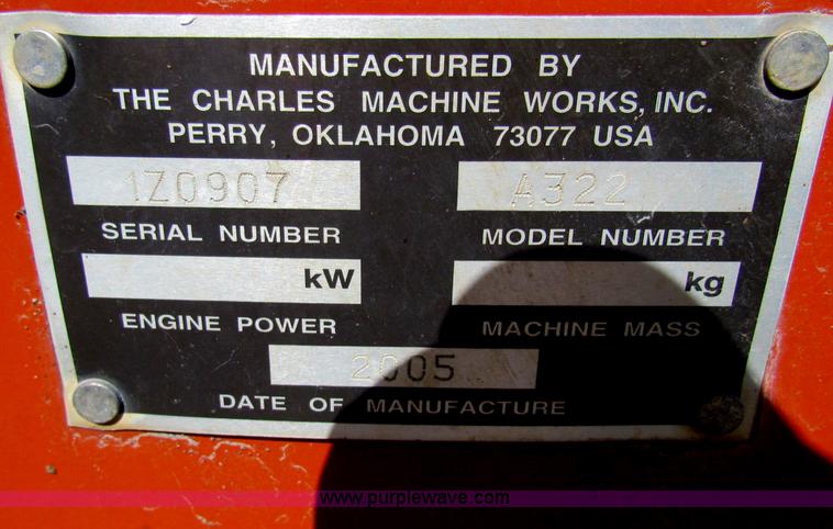 image for item B1304 2005 Ditch Witch RT40 trencher