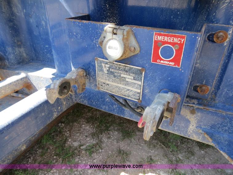 image for item B2359 2005 V.E. Enterprises flat top liquid storage/frac tank