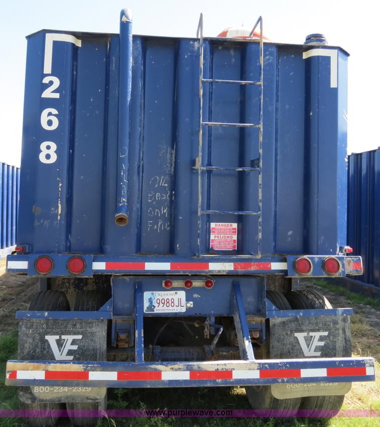 image for item B2362 2005 V.E. Enterprises flat top liquid storage/frac tank