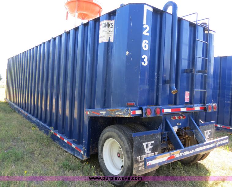 image for item B2364 2005 V.E. Enterprises flat top liquid storage/frac tank