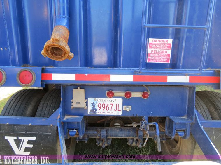 image for item B2366 2005 V.E. Enterprises flat top liquid storage/frac tank