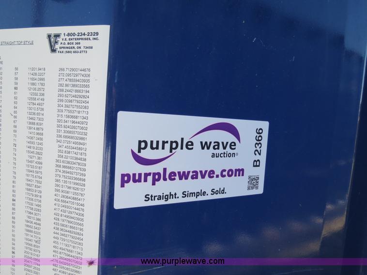 image for item B2366 2005 V.E. Enterprises flat top liquid storage/frac tank