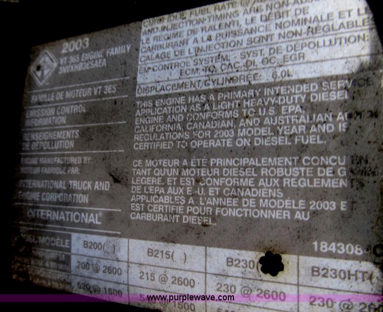 image for item B2709 2004 Ford F650 XL Super Duty flat bed truck