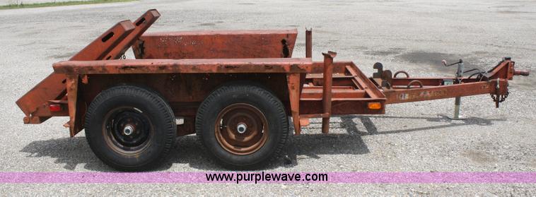 image for item B6683 1978 Ditch Witch T6 tandem axle trailer