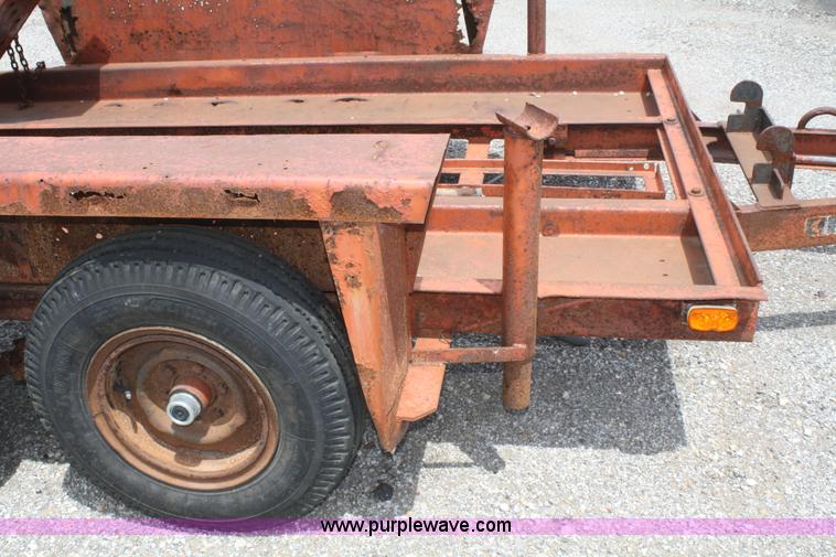 image for item B6683 1978 Ditch Witch T6 tandem axle trailer