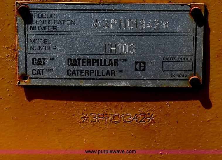 image for item C2511 2000 Caterpillar TH103 telehandler