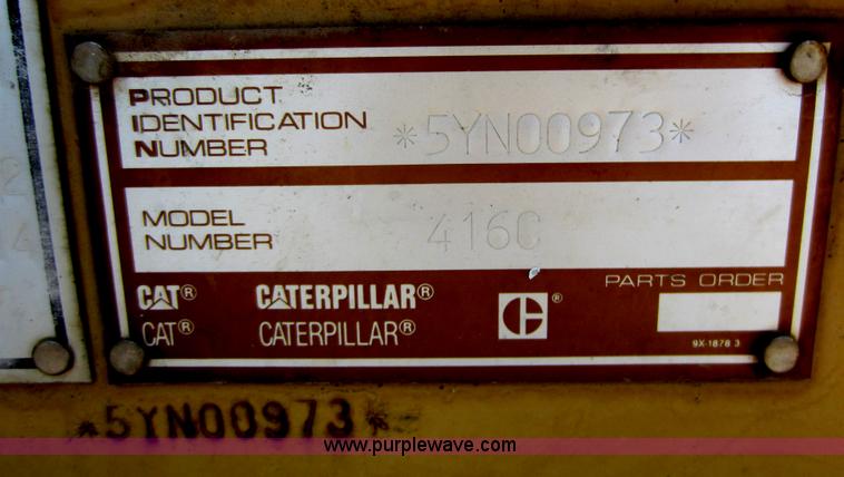 image for item D5547 1997 Caterpillar 416C backhoe