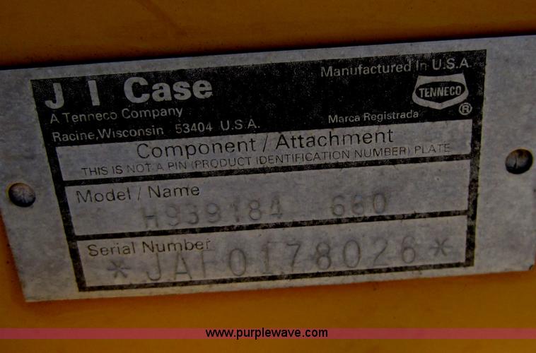 image for item D5566 1995 Case 660 trencher