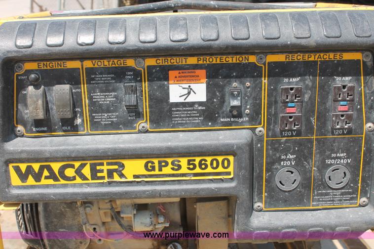 image for item L9794 Wacker GPS 5600 generator