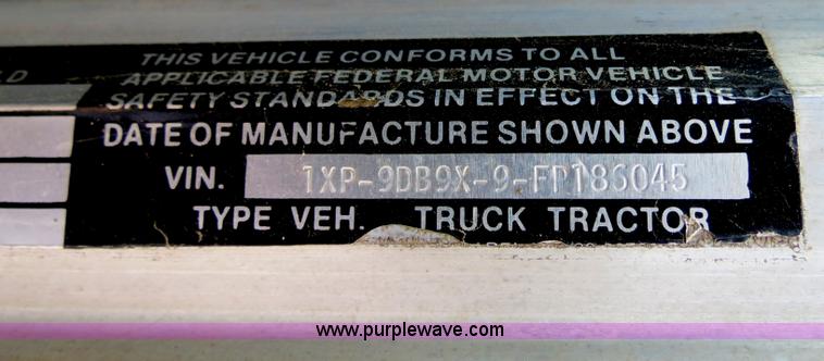 image for item B2375 1985 Peterbilt 359 semi truck