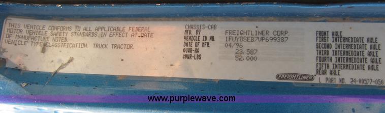 image for item C2535 1997 Freightliner FLD120 semi truck