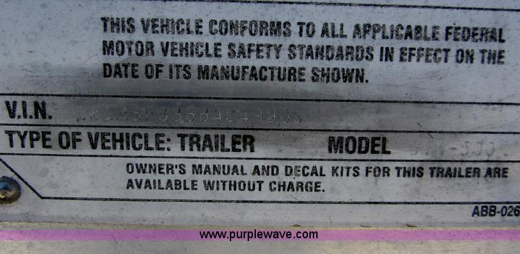 image for item C2537 2008 Wilson DWH500  PaceSetter 50' grain trailer