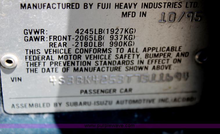 image for item D5138 1996 Subaru Legacy